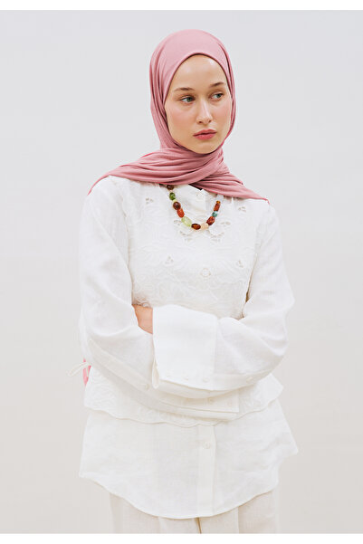Freshscarfs Penye Şal Gül Yaprağı