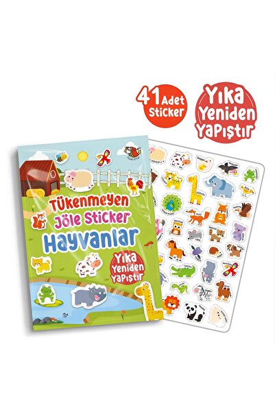 Uçan Kitap Tükenmeyen Jöle Sticker Hayvanlar