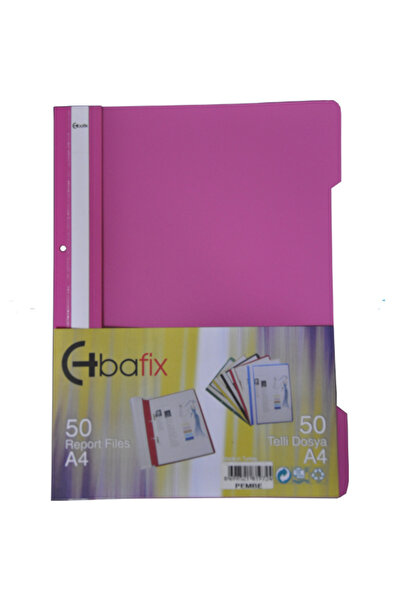 Bafix Plastični registrator sa prstenovima A4 roze 66726 (Paket od 50)