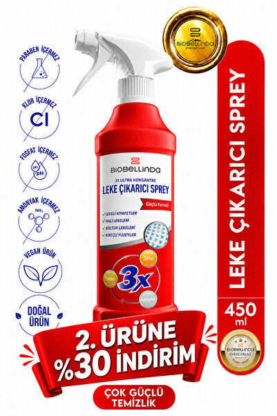 BioBellinda 3x Ultra Konsantre Leke Çıkarıcı Sprey 450 ml