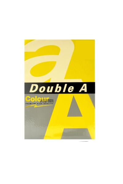 DOUBLE A Double-A Renkli Fotokopi Kağıdı A4 80 Gram Limon Sarısı (25 Li Paket)