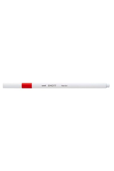 Uni-Ball Akrilik Uçlu Keçeli Kalem Emott 0.4 Mm Fine Kırmızı PEM-SY (10 Lu Paket)