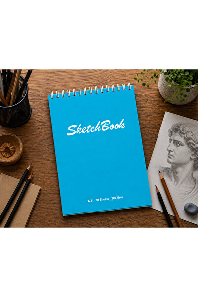 Pagos Yayınları Wise Owl Premium A5 Sketchbook Hard Cover Sketchbook |   200 ...