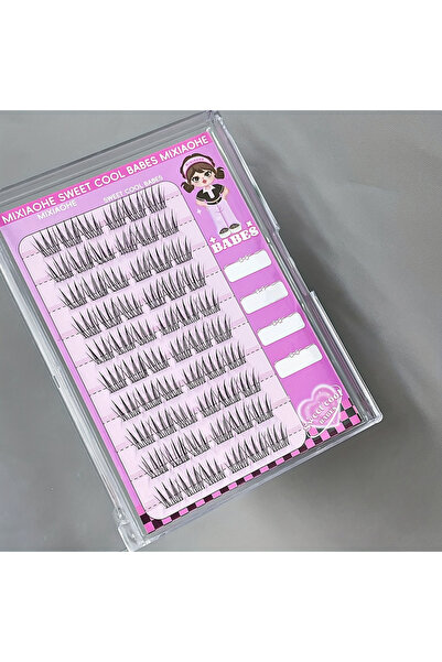 Choice1 02 Mixiaohe 60 Clusters Korean C Curl Lashes Glue Free No Removal Nat...