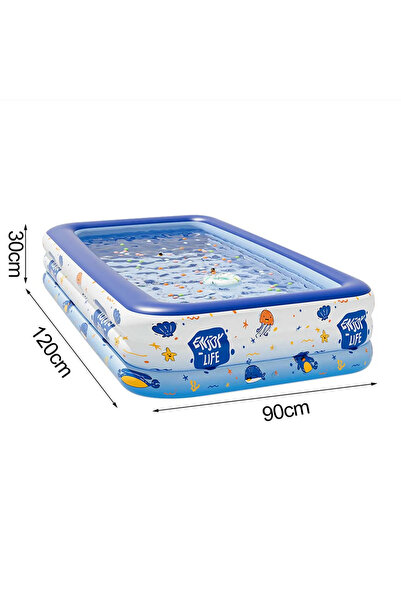 Choice 1.2m 2layers 1PC Swimming Pool for Family Pattern Blue Big Inflatable ...