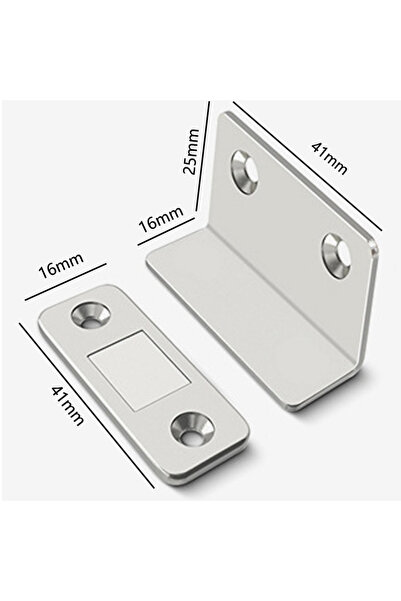 Choice1 L-shaped silver Easy Installation Without Punching Invisible Magnet M...