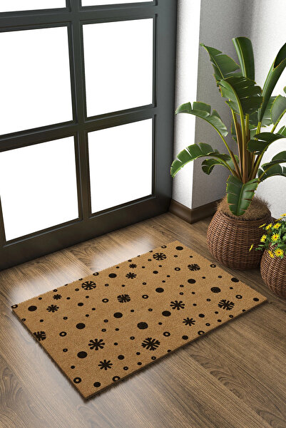 Decovetro Koko Mat Snowflake Patterned Door Mat 40 X 60 cm
