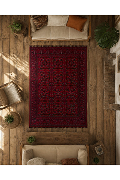 Naar Halı Mira Afgan 8 Kaymaz Tabanlı Yıkanabilir Klasik Kilim