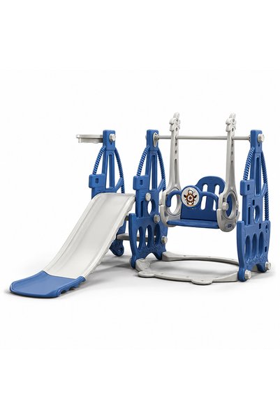 KIKIBEBE 3-in-1 Multi-function Baby Slide & Swing – For Ages 1-6, Indoor Use ...