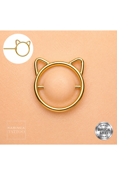 Karınca Piercing Kedi Meme Ucu Nipple Piercing