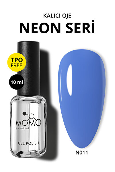 MOMO professional Kalıcı Oje N011 Neon Mavi 10 ml