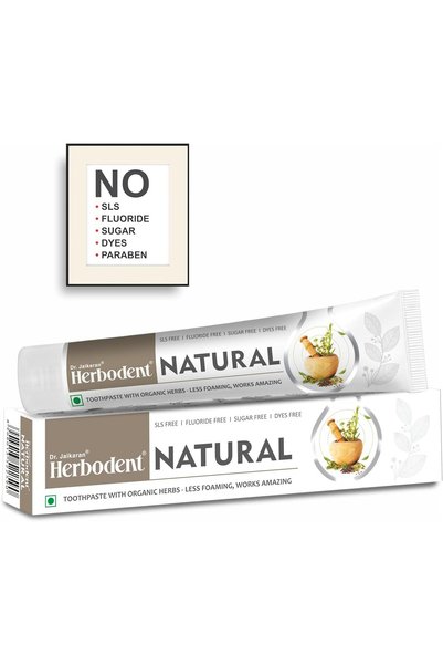 Herbodent Natural Toothpaste - 100g Pack of 1 | Less Foaming, Works Amazing |...