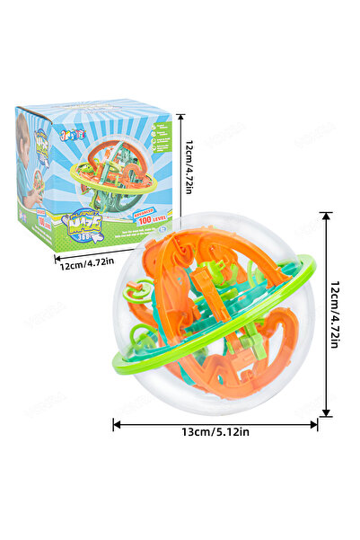 Choice 100 levels-A 3D Puzzle Ball Brain Game Toys for Kids Steel Ball Track ...