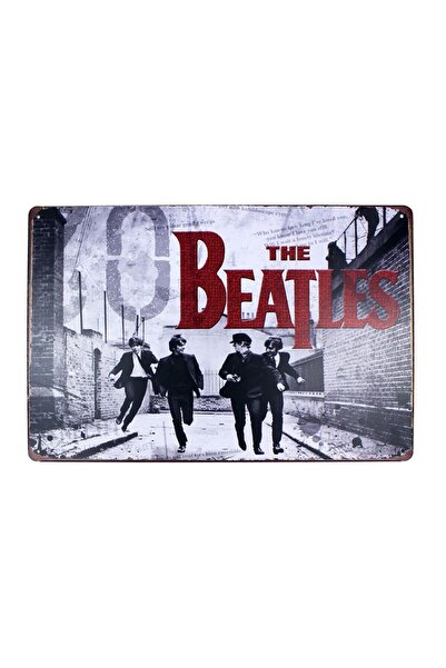 Vintage Διακοσμητική Μεταλλική Πινακίδα The Beatles 20x30