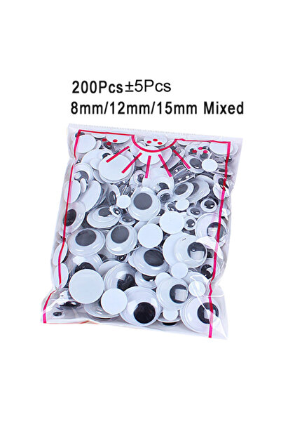 choice2 200 Black Mixed 100pcs/200pcs Self-adhesive Googly Wiggle Eyes for DI...