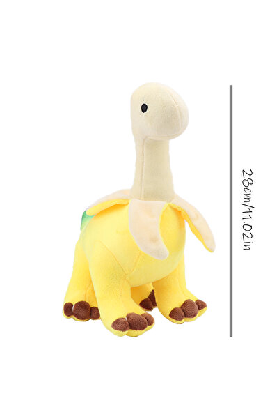 Choice 28cm WHITE 28cm Cute Peeled Banana Brontosaurus Plush Toy Soft Stuffed...