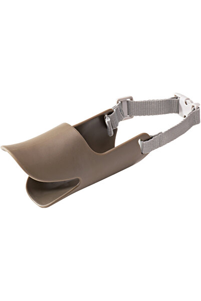 Choice1 S Brown Dog Muzzle Silicone Duck Muzzle Mask for Pet Dogs Anti Bite S...
