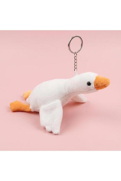 Choice 20cm White Kawaii White Goose Duck Plush Keychain Backpack Charm Cute ...