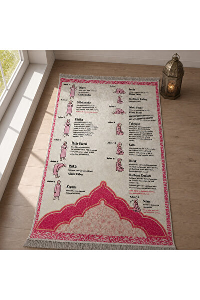 iyico namaz kılmayı öğreten seccade ( PEMBE )