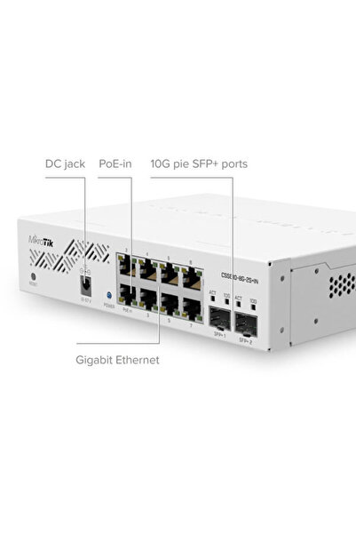 MIKROTIK Switch CSS610-8G-2S+IN, Gigabit, 8 Porturi