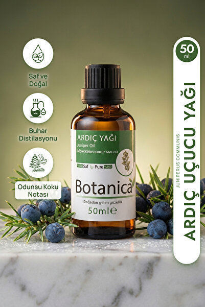 botanica Ardıç Yağı %100 Saf Uçucu Yağ Vücut Masajı Cilt Arındırıcı Juniper O...