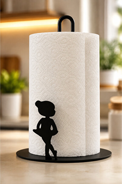 VENON Black Girl Model Metal Towel Napkin Holder - Paper Towel Holder - Table...