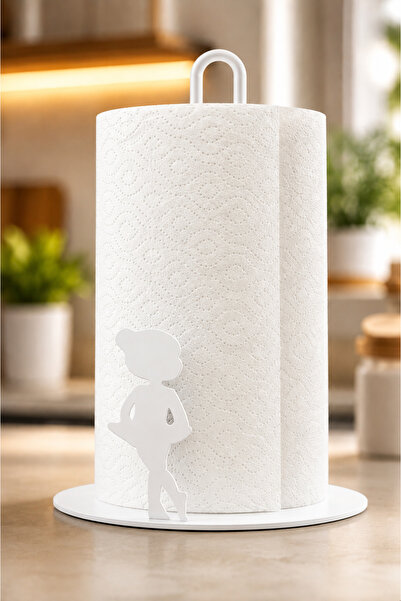 VENON White Girl Model Metal Towel Napkin Holder - Paper Towel Holder - Table...
