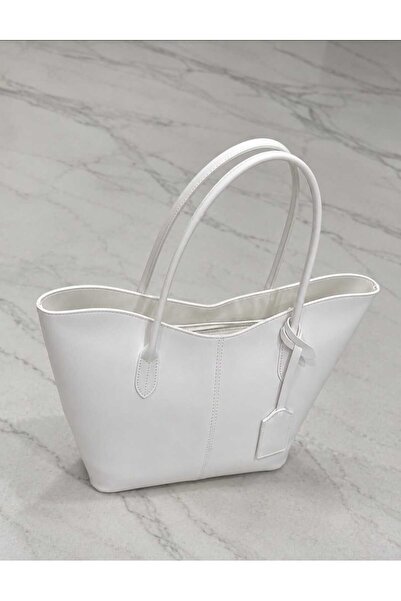 GlowSa Women's Large Size Shoulder Bag White