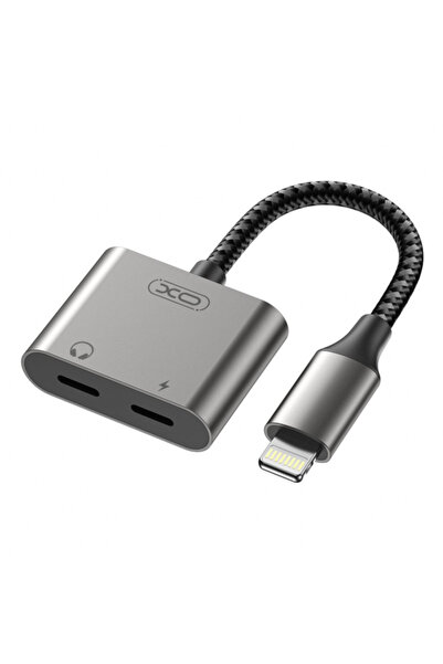 XO Design Adaptor audio Lightning - 2 x Lightning NB-R258A, Gri