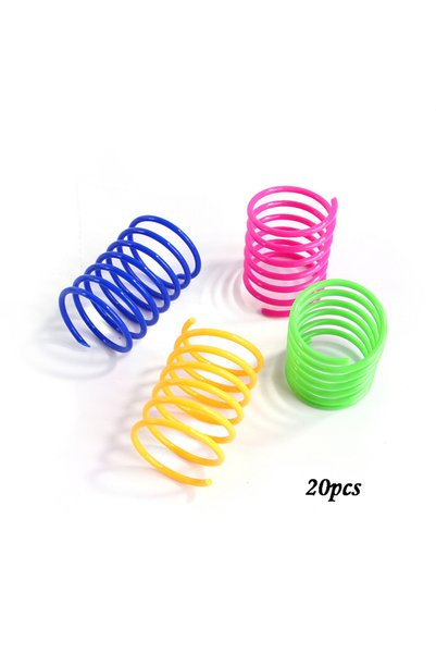 Choice 5.5x2cm 20pcs Kitten Cat Toys Wide Durable Heavy Gauge Cat Spring Toy ...