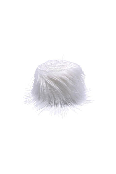 Choice WHITE Fluffy Faux Fur Stripe Trim for Clothing Edges 1.5Meters Length ...