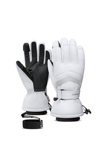 Choice M White COPOZZ New Winter Men Women Ski Gloves Windproof Warm Waterpro...