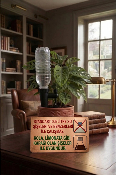 Kanem3D Pet Şişe Uyumlu Çiçek ve Bitki Sulama - Ayarlanabilir Otomatik Damlam...
