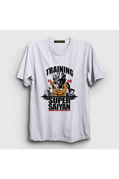 Presmono Unisex bela trening majica Goku Anime Dragon Ball T-shirt 237237tt