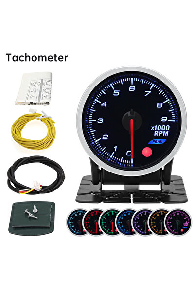 choice2 Tachometer 52mm 8 Colors Car Gauge Oil Pressure Bar PSI Water Temp Oi...