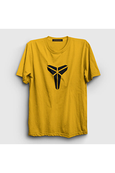 Presmono Unisex žuti logo Kobe Bryant košarkaška lopta T-shirt 296318tt
