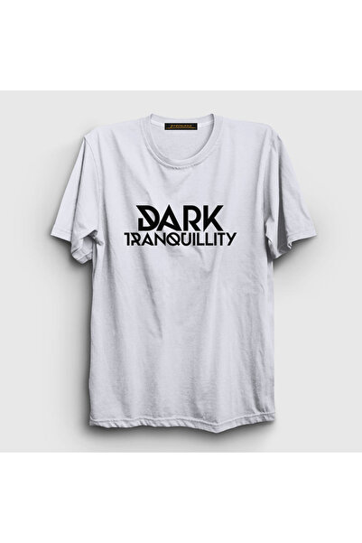 Presmono Unisex beli logo Dark Tranquillity T-shirt 137388tt