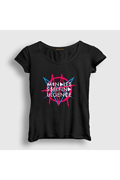 Presmono Women's Black Logo V2 Mindless Self Indulgence Rock T-Shirt 613435Tt