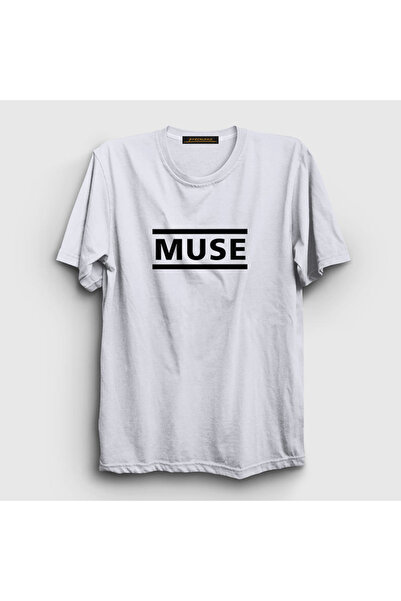 Presmono Unisex White Logo Muse T-shirt 69770tt