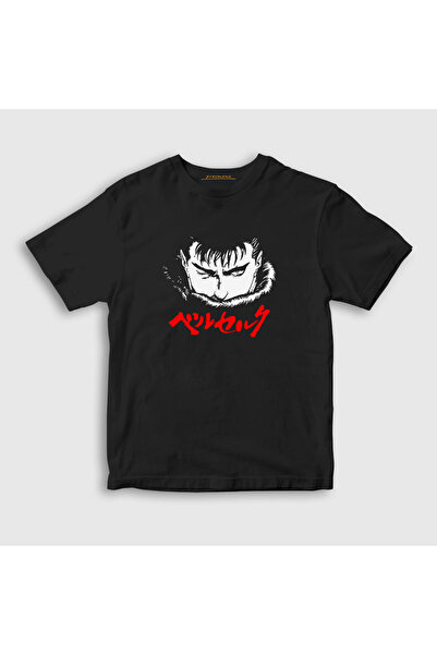 Presmono Unisex dečji crni Guts anime Berserk T-shirt 126022tt