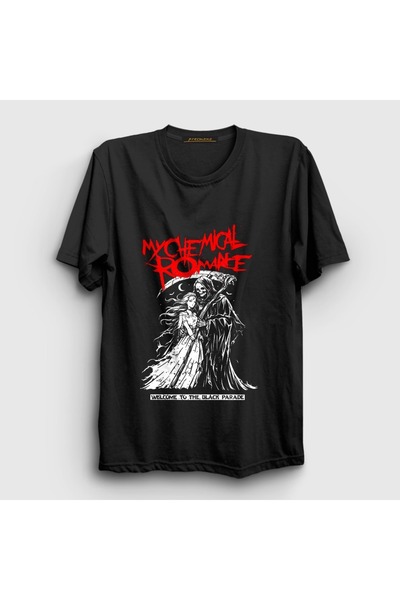 Presmono Unisex Black Black Parade V2 Rock My Chemical Romance T-Shirt 616505Tt