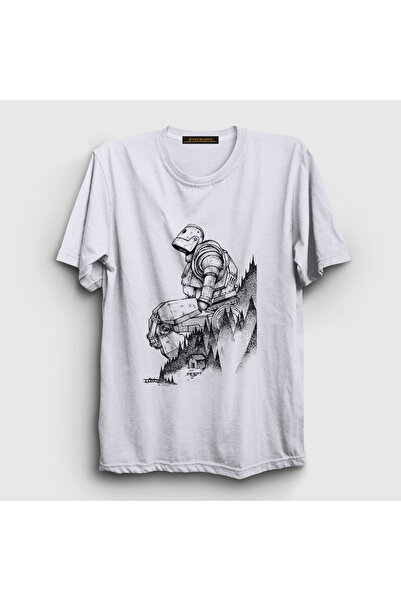Presmono Unisex White Hill Iron Giant T-Shirt 566627Tt
