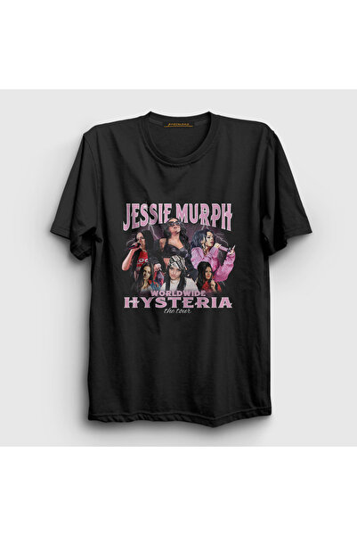Presmono Unisex Black Hysteria Jessie Murph T-Shirt 571618Tt