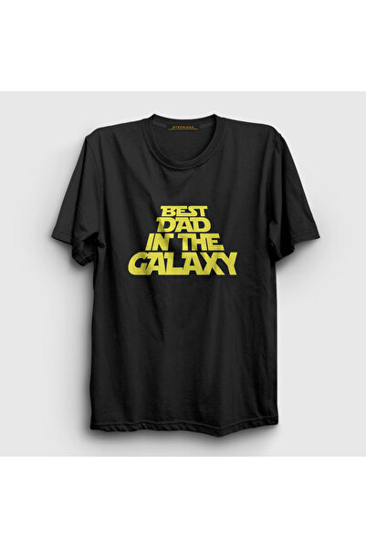 Presmono Unisex Black Best Dad in the Galaxy Gift Father's Day T-Shirt 558211Tt