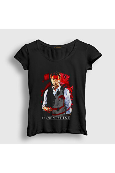 Presmono Tricou negru pentru femei Patrick Jane V2 The Mentalist 568503tt