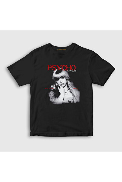 Presmono Unisex Children's Black Ahyeon Psycho K Pop Babymonster T-Shirt 5859...