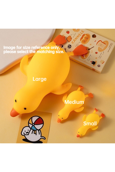 choice2 Small 1pc Cute Yellow Duck Squishy White Goose Squeeze Toy Soft Stres...
