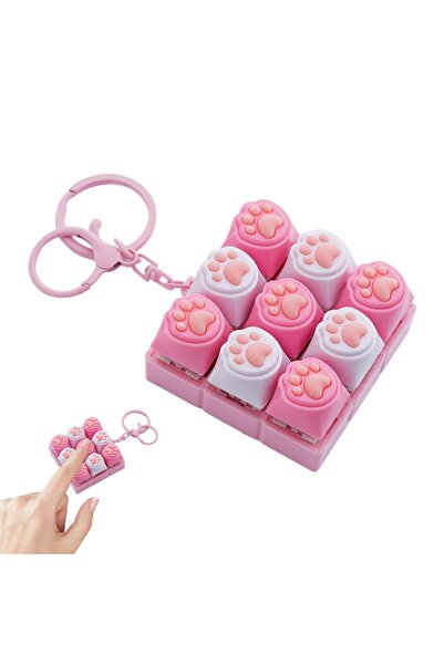 Choice1 E 9 Keys Keyboard Key Toy Cat Paws Finger Button Stress Relief Toys M...
