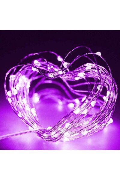 Choice 10m Purple LED Fairy Copper Wire Light String USB Garland Purple Pink ...