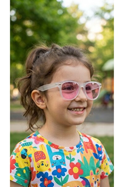 Olivier Philippe WAYFARER WHITE/PINK MIRROR Children's Glasses